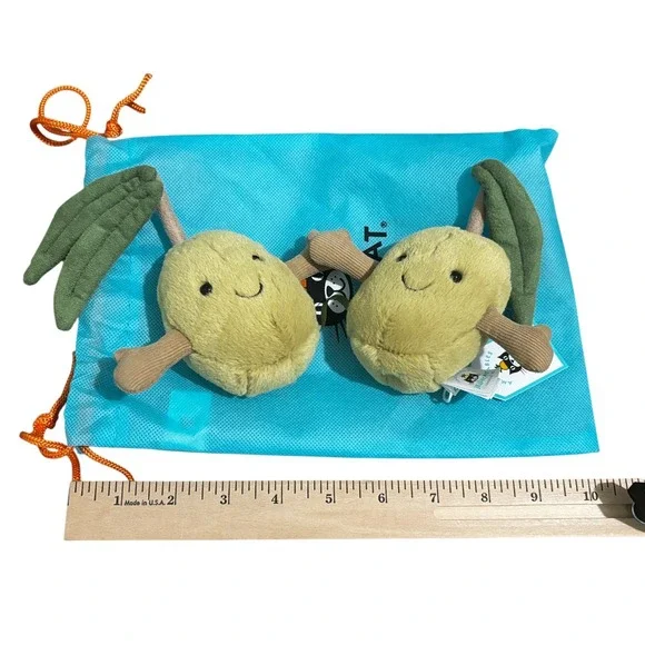 Jellycat Amuseables Olives Green Plush Stuffed Toy A6OLI With Bag NWT BFF Gift - Picture 6 of 6